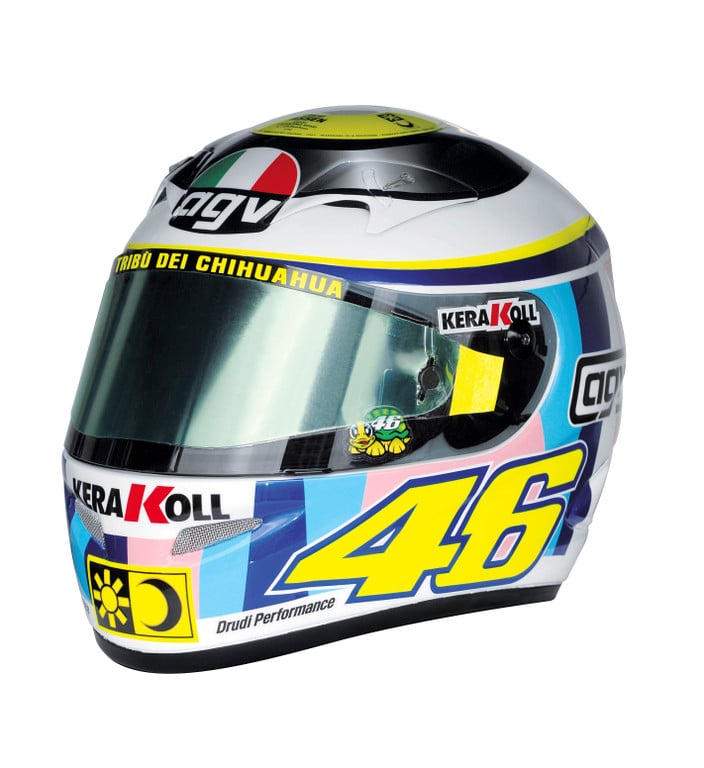 El casco de online valentino rossi